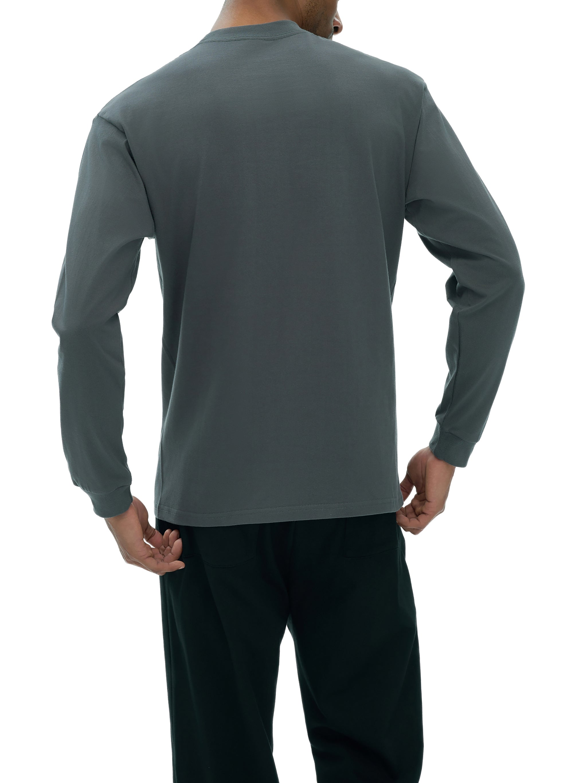 Mykonos Crew Neck Drop Shoulder Long Sleeve Shirt
