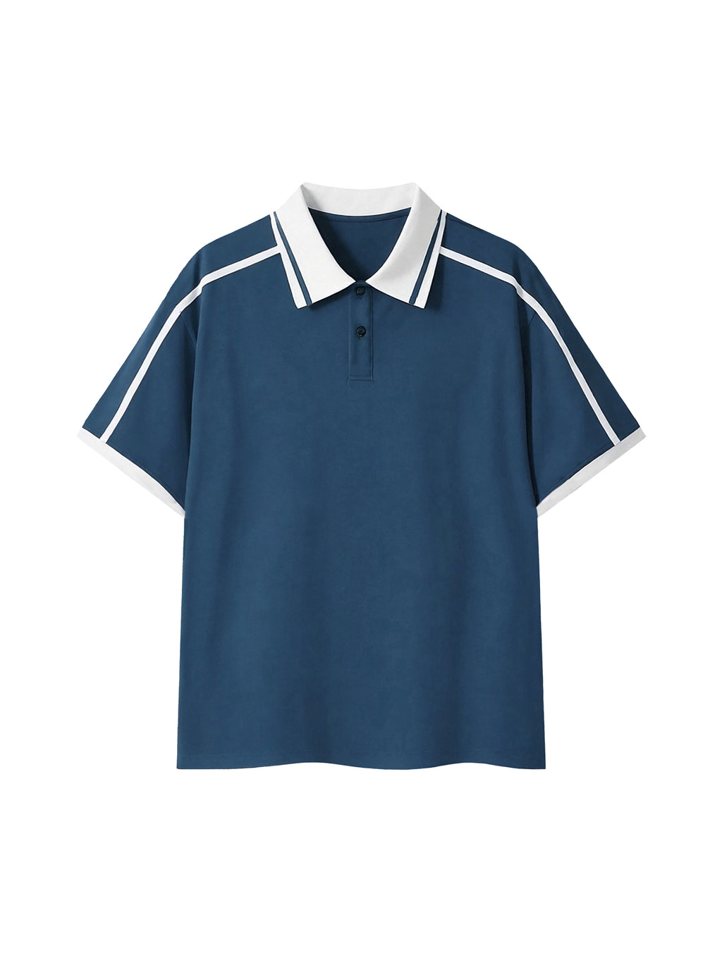 Mykonos Unisex Contrast Piping Polo Shirt