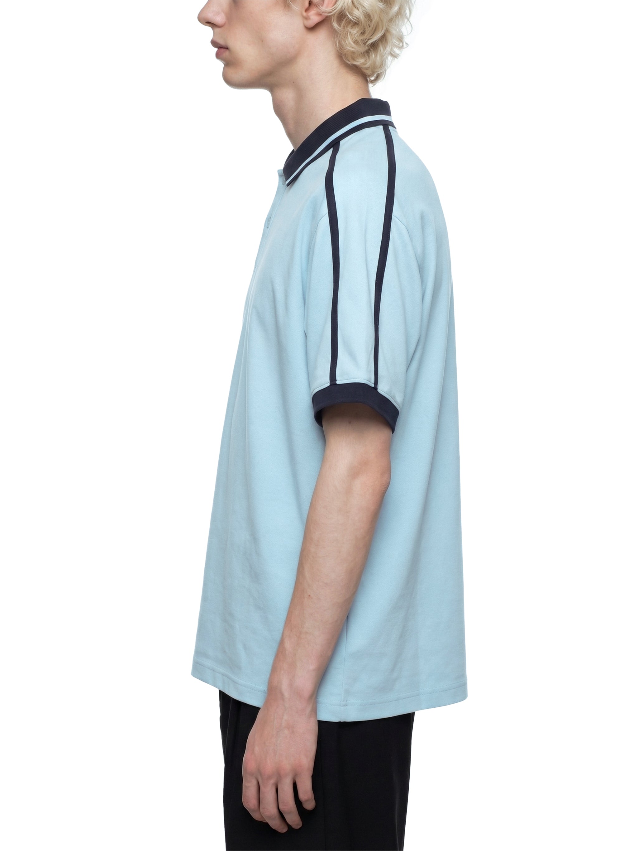 Mykonos Unisex Contrast Piping Polo Shirt