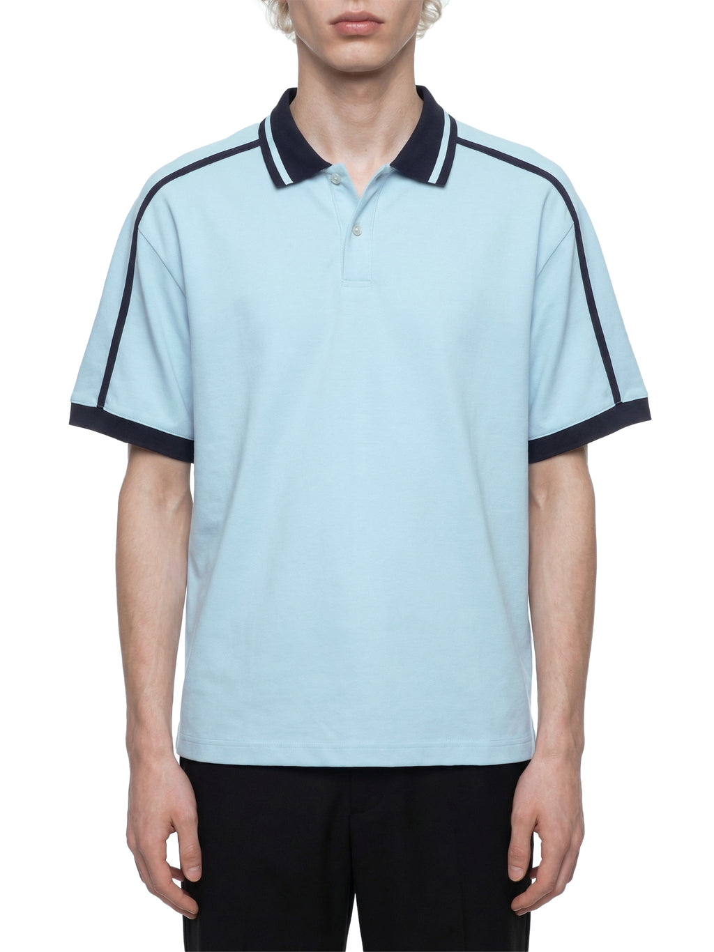 Mykonos Unisex Contrast Piping Polo Shirt